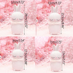 Sculpture Lapin Blanc et Rose