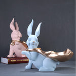 Sculpture Résine Lapin