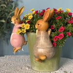 Sculpture Lapin Pot de Fleurs