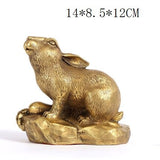 Statue Lapin Doré