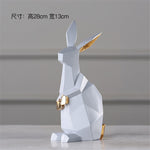 Sculpture Lapin Géométrique