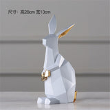 Sculpture Lapin Géométrique