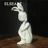 Sculpture Lapin Blanc