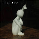 Statue Lapin Blanc