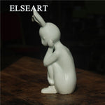 Statue Lapin Blanc