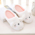 chausson lapin blanc femme