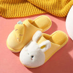 chaussons lapin et carotte jaune