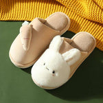 chaussons lapin et carotte kaki
