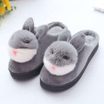 chaussons lapin de taille 38 gris