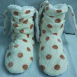 chaussons oreilles lapin beige