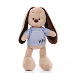 grande peluche lapin bleu clair