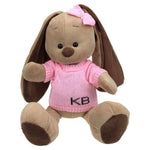 grande peluche lapin rose