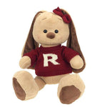 grande peluche lapin rouge