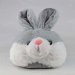 gros chausson lapin gris