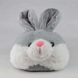 gros chausson lapin gris