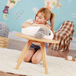 grosse peluche lapin gris modele