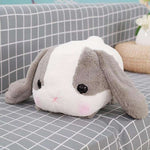 grosse peluche lapin gris