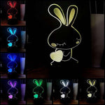 lampe lapin amour eternel