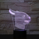 lampe lapin tete hologramme transparent