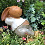 lapin couche sculpture modele