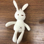 lapin en peluche jaune