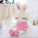 lapin lumineux peluche rose