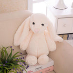 lapin peluche blanc