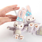 lapin peluche gris