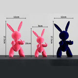 lapin resine sculpture taille