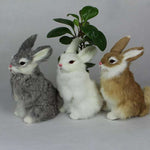 peluche lapin assis
