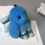 peluche lapin bleu modele