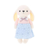 peluche lapin douce bleu