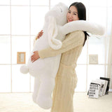 peluche lapin geant blanc