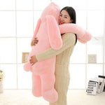 peluche lapin geant rose