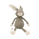 peluche lapin gris et blanc