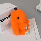 peluche lapin orange modele