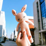 peluche lapin rose modele