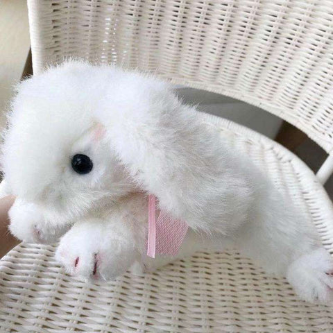 Peluche lapin noir et blanc hot sale