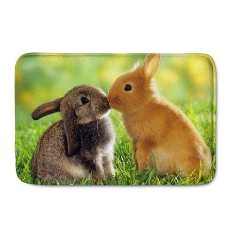 petit tapis lapin