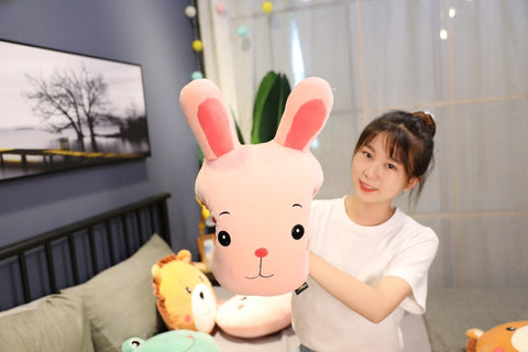 Lapin Tête Coussin