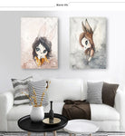 Tableau Peinture Lapin