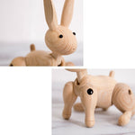 Figurine Lapin en Bois