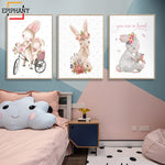 Tableau Lapin Gris