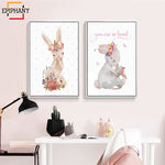 Tableau Lapin Gris