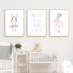 Tableau Lapin Rose