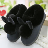 Pantoufle Lapin Noir