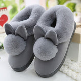 Pantoufles Lapin Gris