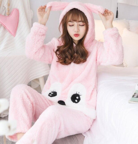 Combinaison Pyjama Femme Lapin