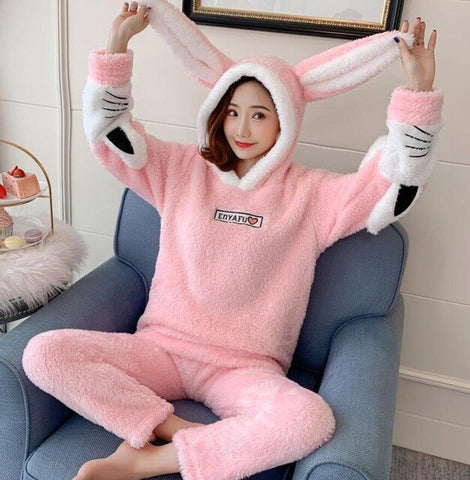Pyjama Polaire Lapin
