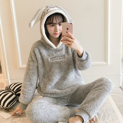 Combinaison Lapin Gris Femme